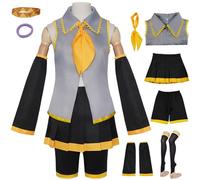 Kolegrial Akita Neru Show Costume Donna Cosplay Virtuale Idolo Akita Neru Completo JK Uniforme Set con Accessori per Carnevale Halloween Festa Mascherata Fancy Anime Costume