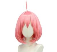 Kolegrial Anya Forger Cosplay Parrucca Donna Rosa Corto Capelli Lisci Pony Parrucca Fancy Dress Up Anime Spy Family Anya Forger Halloween Carnevale Festa Mascherata Accessori Bob Wig
