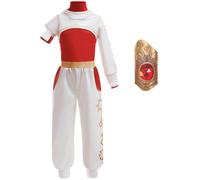Kolegrial Bambina Nova Cheerleader Costume con Bracciale Cosplay Zombie High School 4 Nova Cheerleading Uniforme Felpa con Cappuccio e Top Pantaloni per Carnevale Halloween Festa Costume, 5-15 Anni