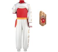 Kolegrial Bambina Nova Costume Cosplay Zombie High School 4 Nova Cheerleader Uniformi Set Felpa con Cappuccio e Top Pantaloni Braccialetto per Carnevale Halloween Festa Mascherata Costume, 4-12 anni