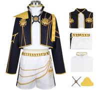 Kolegrial Bambina Rumi Costume Cosplay Demone Cacciatore Rumi Nero Performance Show Uniforme Set Giacca e Top Pantaloni con Accessori per Carnevale Halloween Festa Compleanno Mascherata Costume