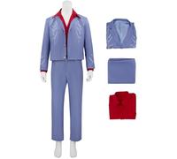Kolegrial Bruno Costume Uomo Cosplay Die with A Smile Mars Vintage Smoking Set Capispalla e Camicia Pantaloni per Carnevale Halloween Festa Mascherata Costume