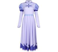 Kolegrial Emily Costume Donna Cosplay Inferno Angel Emily Uniforme Manica Lunga Stampa Vestito per Adulta Natale Carnevale Halloween Festa Mascherata Fancy Gioco di Ruolo Costume