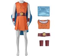 Kolegrial Hercules Costume Uomo Cosplay Figlio di Zeus Hercules Uniforme Set Mantello e Top con Cintura Parapolsi per Carnevale Halloween Festa Compleanno Mascherata Teatro Performance Costume