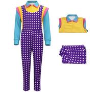 Kolegrial Holly Costume Donna Cosplay Season 5 Holly Wheeler Stampa Uniforme Set Top e Pantaloni per Carnevale Halloween Festa Compleanno Mascherata Fancy Gioco di Ruolo Costume