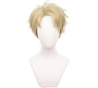 Kolegrial Loid Forger Cosplay Parrucca Uomo Oro Corto Parrucca Fancy Dress Up Anime Spy Family Twilight Yor Forger Halloween Carnevale Festa Mascherata Costume Accessori Wig