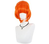 Kolegrial Lucy Wilde Cosplay Parrucca Donna Corto Parrucca con Staccabile Panino Fancy Dress Up Servizi Segreti Lucy Wilde Halloween Carnevale Festa Compleanno Mascherata Costume Accessori Anime Wig