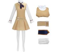 Kolegrial M3GAN Costume Donna Cosplay Robots M3GAN 2.0 Uniforme Set Vestito e Papillon Cintura Calze per Carnevale Halloween Festa Mascherata Teatro Performance Fancy Costume