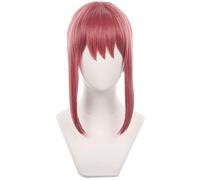 Kolegrial Makima Cosplay Parrucca Donna Rose 70CM Lungo Treccia Ritorta Parrucca con Pony Fancy Dress Up Anime Chainsaw Man Makima Halloween Natale Carnevale Festa Mascherata Costume Accessori Wig