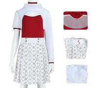 Kolegrial Nova Cheerleader Costume Donna Cosplay Zombie High School 4 Nova Cheerleading Uniforme Felpa con Cappuccio e Top Pantaloni per Carnevale Halloween Festa Mascherata Performance Fancy Costume