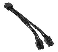 Kolink Adapter 6-pin PCIe to 2x 6-pin PCIe connector black 15cm NEW