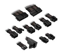 Kolink Core Pro set prolunghe cavi intrecciati 12V-2x6 Type-2 - Jet Black/Gunmet