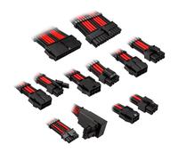 Kolink Core Pro set prolunghe cavi intrecciati 12V-2x6 Type-2 - Jet Black/Racing