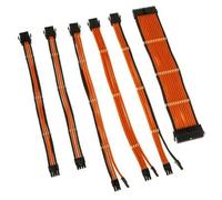 Kolink Six Cable Extension Sets Sleeved Cable Kit - Contains 24-Pin 4+4-Pin 8-Pin and 6+2-Pin PC Cable - Pcie Cable Works with PCIe 5.0 (Orange)