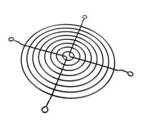 Kolink FGR-140B Griglia per ventola da PC