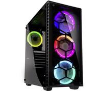 Kolink Observatory Black -Case RGB Mid-Tower ATX Nero (SECC 1mm)- per PC Gaming con pannello frontale e laterale in vetro temperato