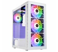 Kolink Observatory HF Vetro White ARGB Case Midi Tower Vetro Temperato No-Power minITX/mATX/ATX
