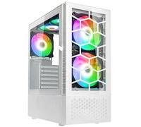 Kolink Observatory MX Glass White ARGB Case Mid-Tower Vetro Temperato No-Power minITX/mATX/ATX