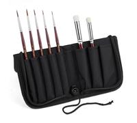 Kolinsky - Pennelli in miniatura di zibellino - golden maple 7 pennelli per dettagli e acquerelli, pennelli per acrilico e acquerello, set di pennelli piccoli per piccoli colori, dipingere per numero,