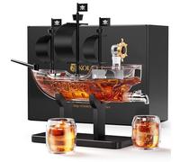 Kollea Birthday Gifts for Men Dad, set di decanter per whisky con 2 bicchieri, dispenser di liquori per casa bar, divertenti idee regalo per lui, fidanzato, anniversario, marinaio e capitano
