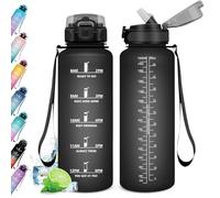 KollyKolla Borraccia 1.5L, Bottiglia Acqua con Cannuccia, a Prova di Perdite, Borraccia Palestra, Borraccia Motivazionale, Borracce per Adulto, Bambini, Sport, Scuola, Ciclismo, Gym