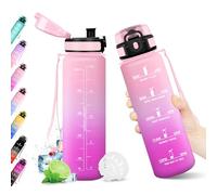 KollyKolla Borraccia 500ml, Riutilizzabile, Bottiglia con Filtro, Borraccia con Indicatore del Tempo Motivazionale senza BPA, A Prova di Perdite, ideale per Bambini, Scuola, Ufficio