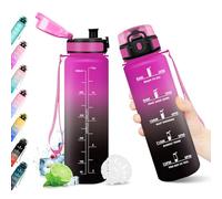 KollyKolla Borraccia 500ml, Riutilizzabile, Bottiglia con Filtro, Borraccia con Indicatore del Tempo Motivazionale senza BPA, A Prova di Perdite, ideale per Bambini, Scuola, Ufficio