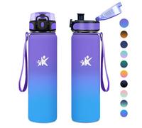 KollyKolla Borraccia Acciaio Inox 1L, Bottiglia Termica, Bottiglia Termica Riutilizzabile, Facile da Aprire, a Prova di Perdite, senza BPA, Borraccia per Campeggio, Scuola, Gimnasio, Sport