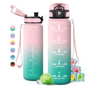 KollyKolla Borraccia Bambini 500ml, Bottiglia d'acqua, Borraccia con Orari per Bere, Borraccia Palestra, senza BPA, a Prova di Perdite per Bambini e Adulti, Ciclismo, Scuola, Yoga, Sport, Ufficio