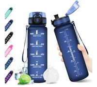 KollyKolla Borraccia Bambini 500ml, Bottiglia d'acqua Sportiva con Indicatore del Tempo Motivazionale, senza BPA, Borraccia Bambina, 1 Clic Aperto, Borraccia Acqua per Bambini, Scuola, Bici, Palestra