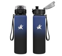 KollyKolla Borraccia Termica 1L, Borracce Termiche, Bottiglia Termica Riutilizzabile, Bottiglia Acqua a Prova di Perdite, senza BPA, Borraccia per Viaggi, Scuola, Sport, Ciclismo, Campeggio