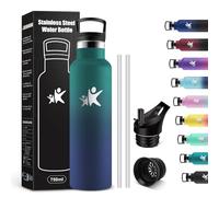 KollyKolla Borraccia Termica 750ml, Borraccia a Prova di Perdite, Facile Pulizia, senza BPA, Riutilizzabile, Borraccia con Cannuccia, Borraccia per Adulto, Campeggio, Ciclismo, Lavoro, Viaggio