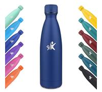 KollyKolla Borraccia Termica 750ml, Bottiglia Acqua in Acciaio Inox, Borracce Termiche, Riutilizzabile, Termos senza BPA, Bottiglia Termica Metallo per Sportiva, Scuola, Palestra, Viaggi - Blu Scuro