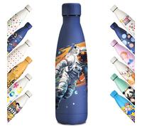 KollyKolla Borraccia Termica Bambini 500ml, Stampa 3D Borraccia Termica, Borracce Termiche, Bottiglia Acqua Senza BPA, Borracce per Bambina, Scuola, Sport, Yoga, Campeggio, Ciclismo