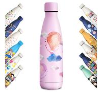 KollyKolla Borraccia Termica Bambini 500ml, Stampa 3D Borraccia Termica, Borracce Termiche, Bottiglia Acqua Senza BPA, Borracce per Bambina, Scuola, Sport, Yoga, Campeggio, Ciclismo