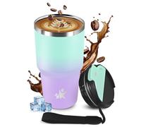 KollyKolla Tazza Termica 600ml, Termo in Acciaio Inossidabile, senza BPA, A Prova di Perdite, Riutilizzabile, Borraccia Termo per Caldo e Freddo, Bambini, Ufficio, Corsa, Yoga, Caffè