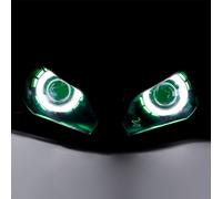 Kolmio-LAM Fit YAMAHA YZF-R6 Moto Demone Occhio Angelo HID Bianco Verde