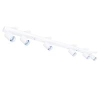 KOLORENO Lampada Alogena da Superficie Viki - Lampada da Parete e Soffitto - Lampada da Parete Faretto GU10 - Lampada da Parete Faretto x5 - Faretto da Soffitto in Metallo - Bianco, 1200x170x40 mm