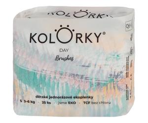 Kolorky Day Brushes pannolini ECO usa e getta taglia S 3-6 Kg 25 pz