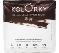 Kolorky Deluxe Velvet Pants Night Sleepy pannolini a mutandina usa e getta per la notte L 8-13 kg 19 pz