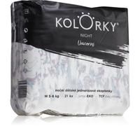 Kolorky Night Unicorn pannolini ECO usa e getta per una protezione completa durante la notte taglia M 5-8 Kg 21 pz