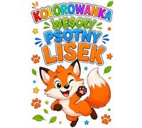 Kolorowanka wesoły psotny lisek: zwierzęta leśne