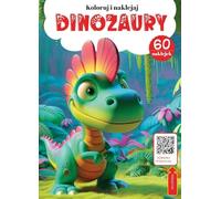 Kolorowanka z kodem QR - Dinozaury