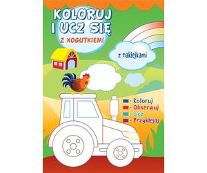 Koloruj i ucz się z kogutkiem!