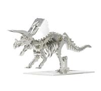 Kolotesame Modello di puzzle 3D in metallo del triceratopo per adulti kit di modellismo fai da te a forma di scheletro di dinosauro modello di puzzle per uomini o regalo per di costruzioni 3D