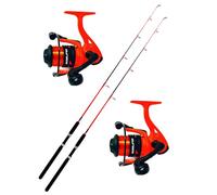 Kolpo canna e mulinello pesca Traina Costiera combo kit con 2 canne 2 mulinelli e filo per la pesca a traina costiera barca bolentino spinning dalla barca