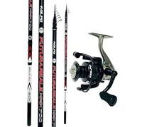 kolpo combo pesca bolognese 7 mt in carbonio spiralato con canna futura + mulinello