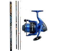 Kolpo combo pesca Surfcasting canna tre sezioni long surf 200 gr 4.20 metri + mulinello + filo precaricato blu
