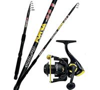 Kolpo Kit Combo Pesca trota spinning fondo galleggiante canna 2.70 mt + mulinello e filo
