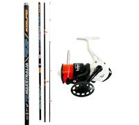 Kolpo Kit da Pesca in Mare Surfcasting con Canna 4.20 mt 200 gr Mulinello e Filo - Kit Surfcasting